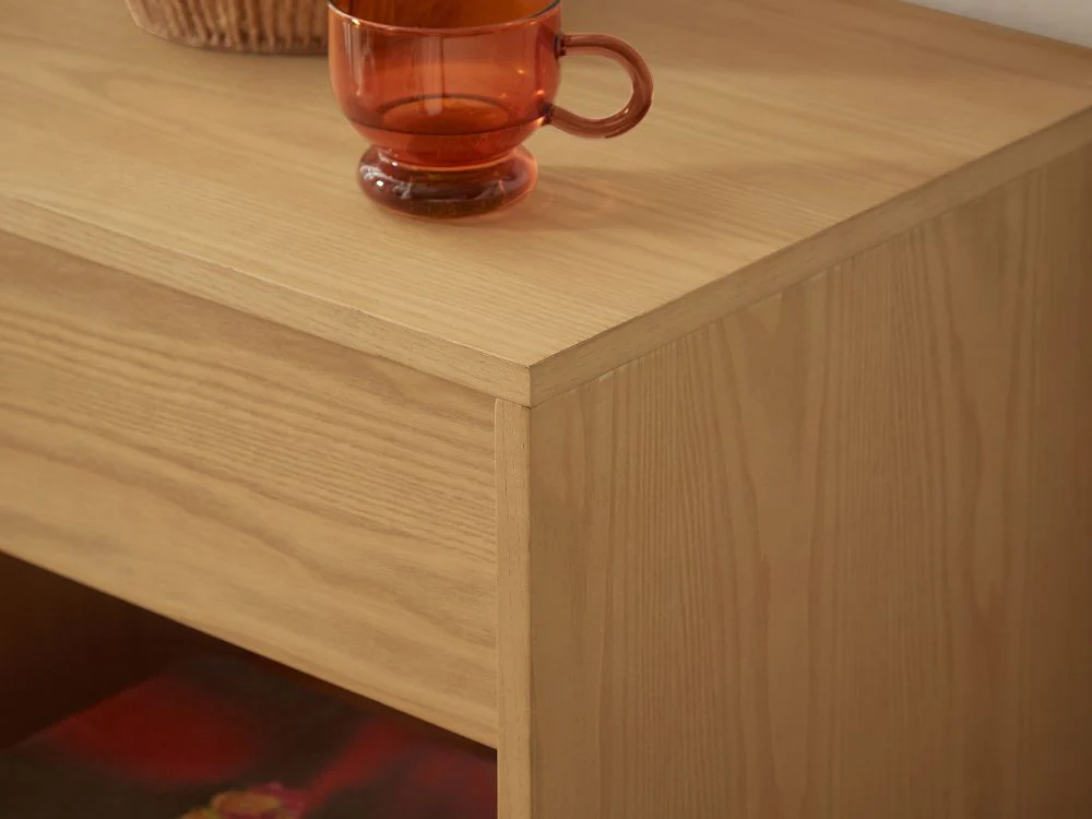 Ballico Bedside Table - Oak - Image 16
