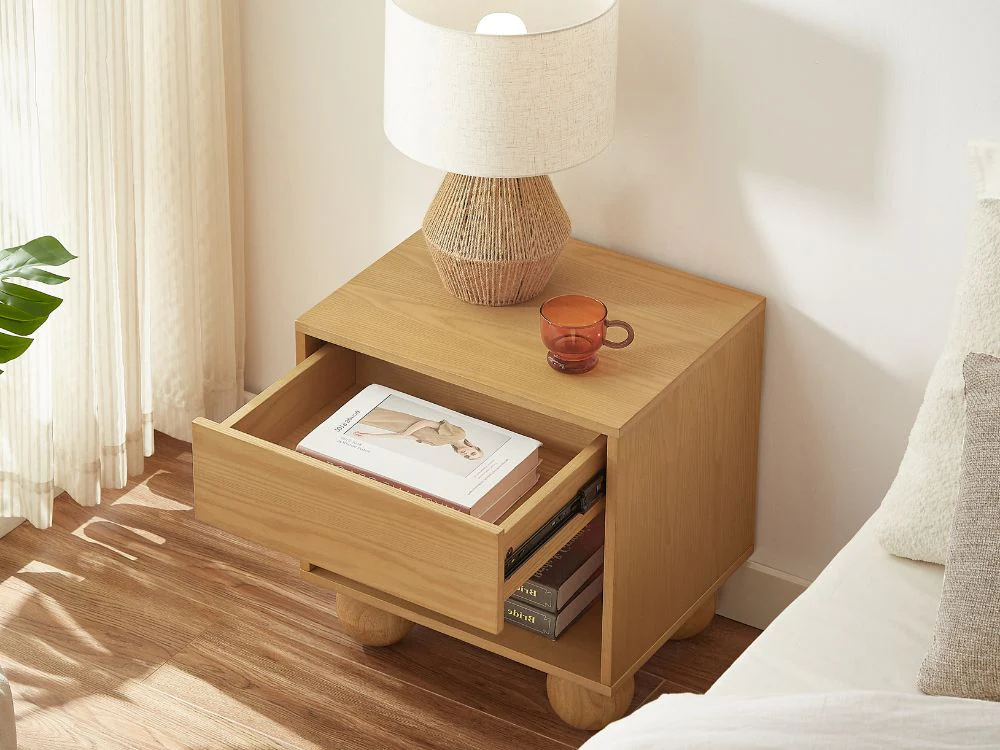 Ballico Bedside Table - Oak - Image 19