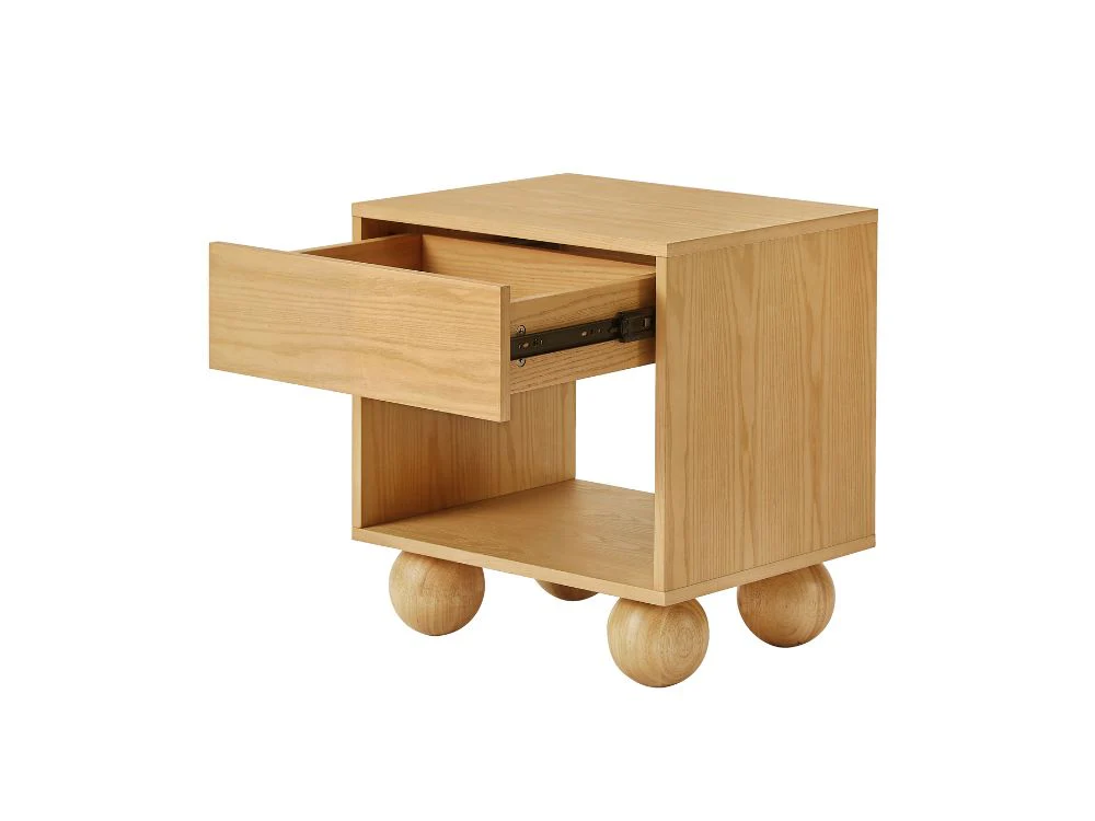 Ballico Bedside Table - Oak - Image 21