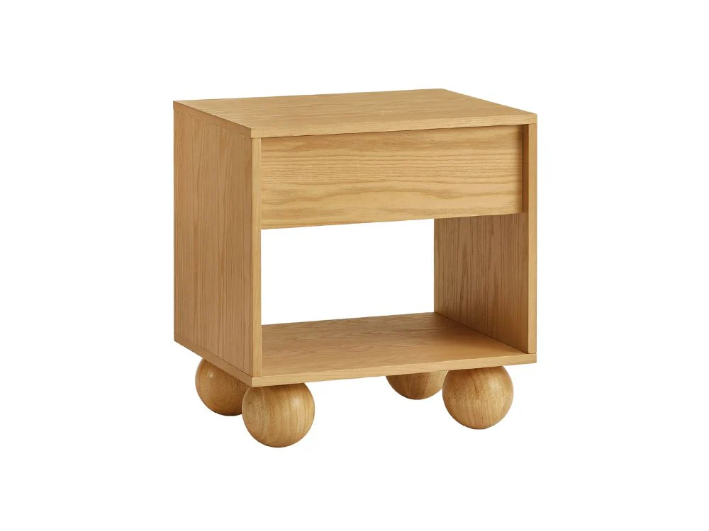 Ballico Bedside Table - Oak - Image 25