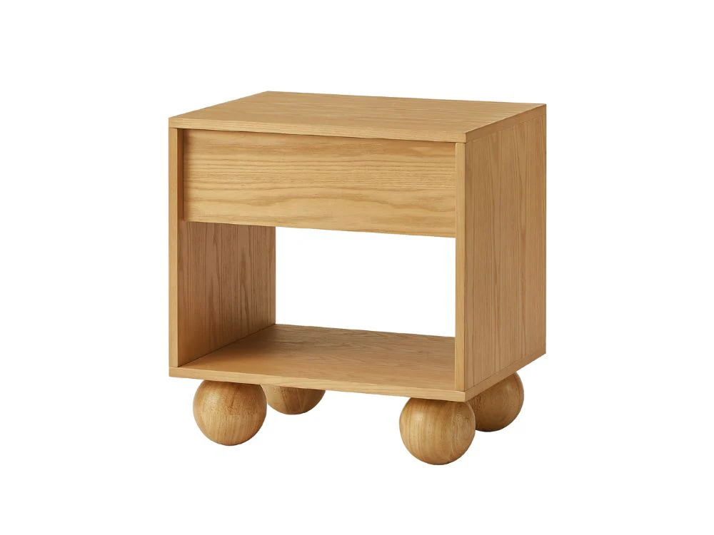Ballico Bedside Table - Oak - Image 26