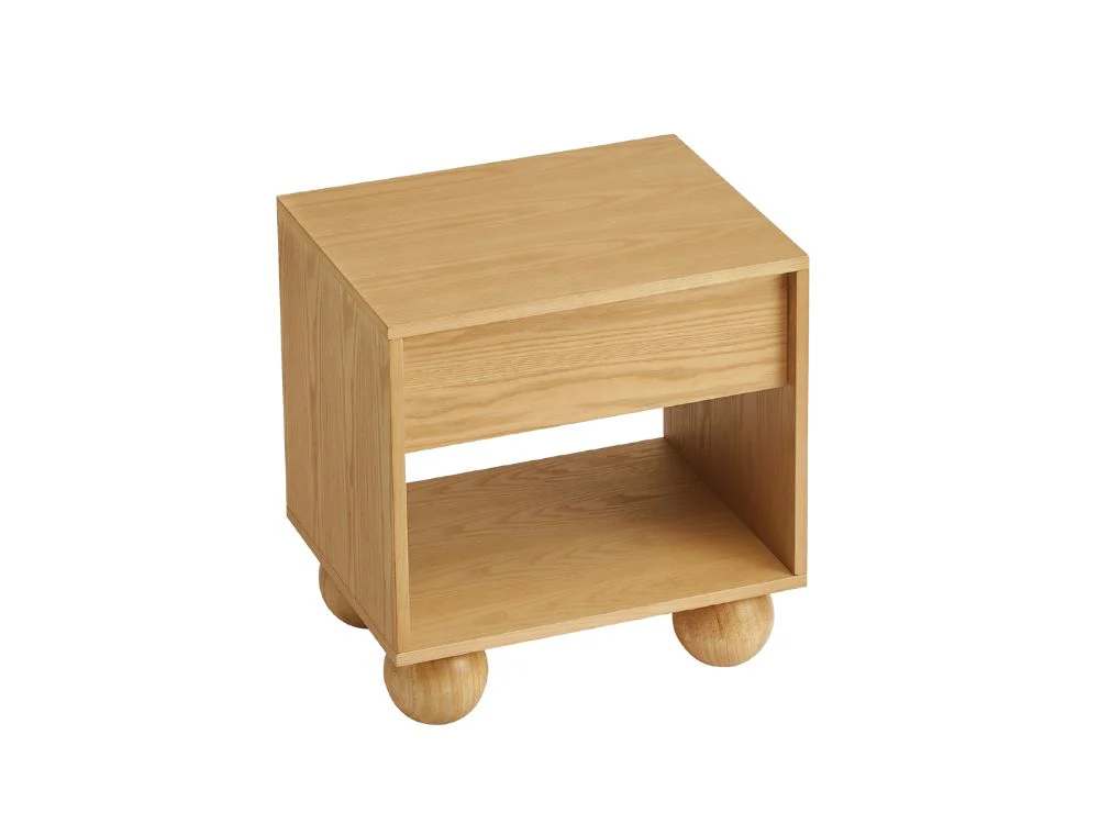 Ballico Bedside Table - Oak - Image 27