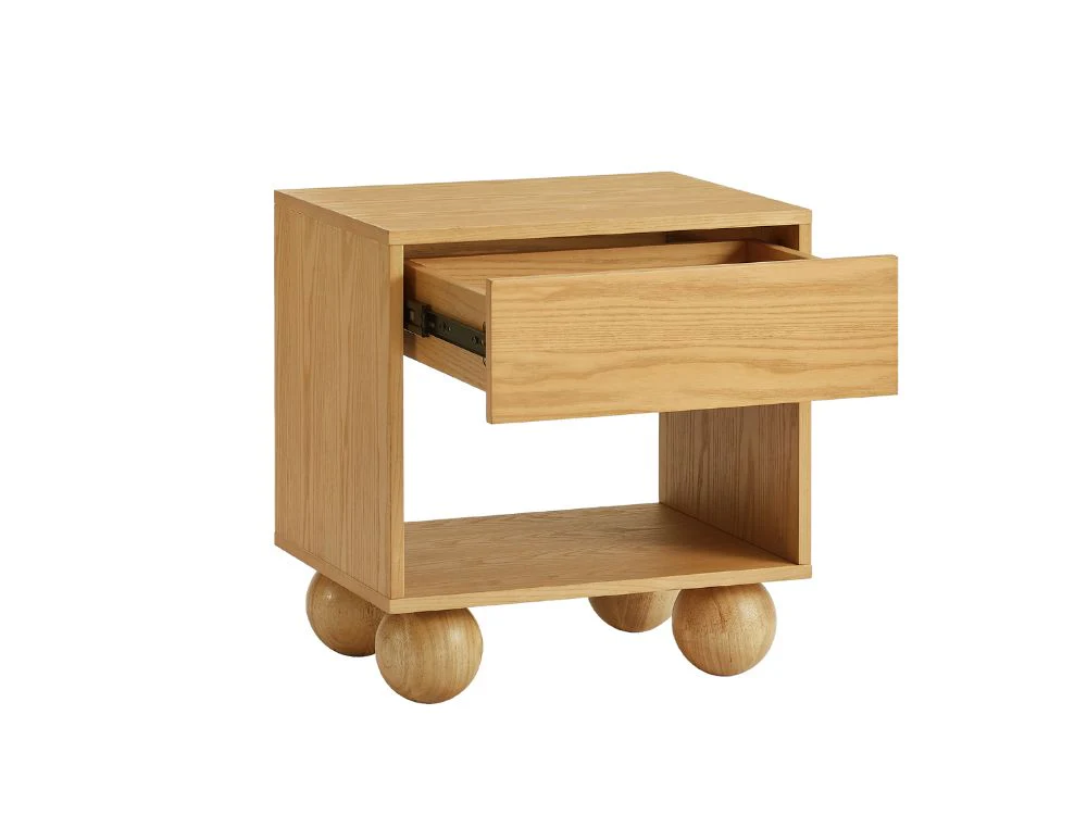 Ballico Bedside Table - Oak - Image 28