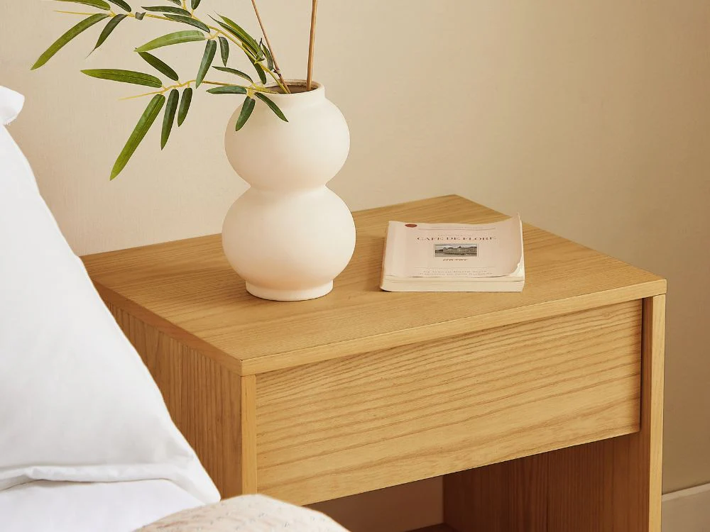 Ballico Bedside Table - Oak - Image 5
