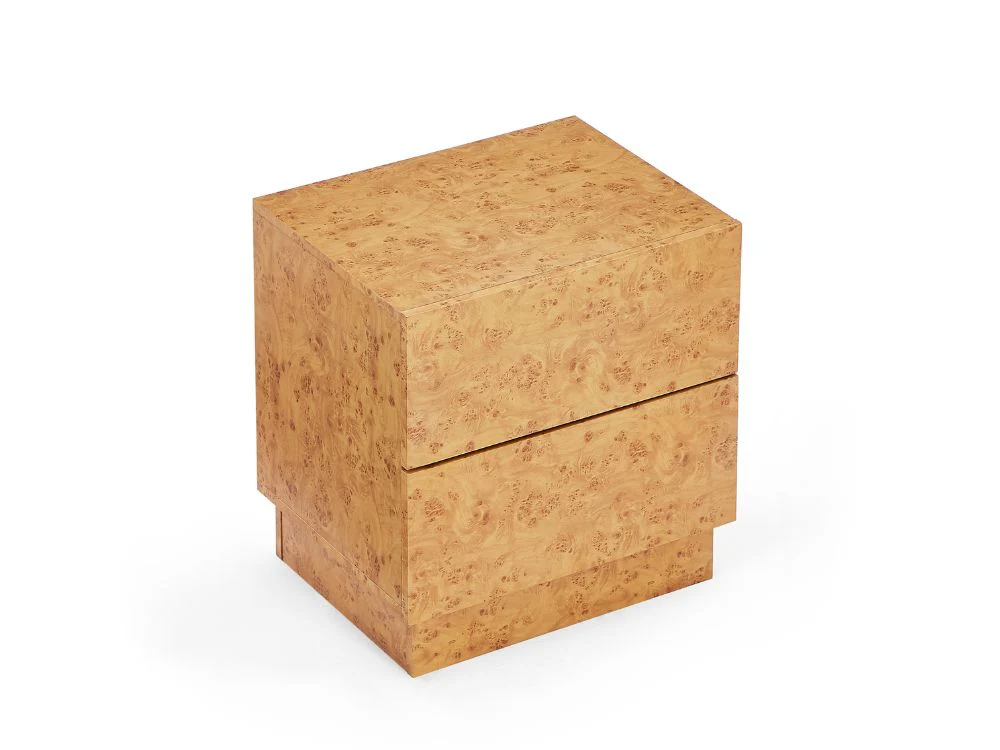 Burlin Burlwood Bedside Table - Image 10