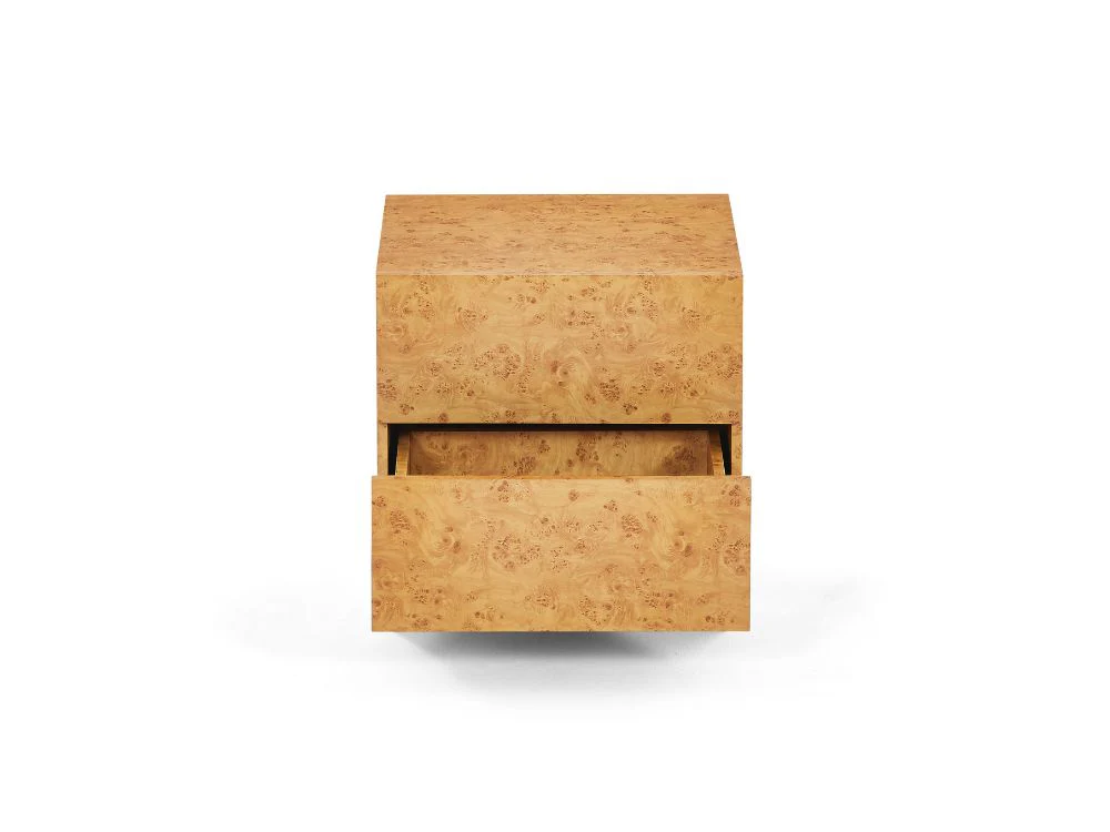 Burlin Burlwood Bedside Table - Image 13