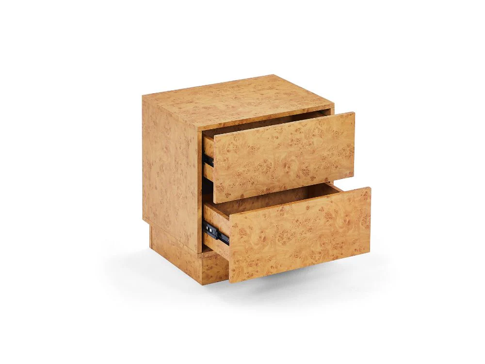 Burlin Burlwood Bedside Table - Image 14