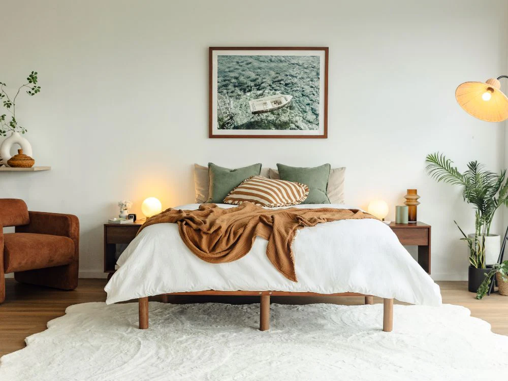 Cali Bed Base in Walnut - Image 5