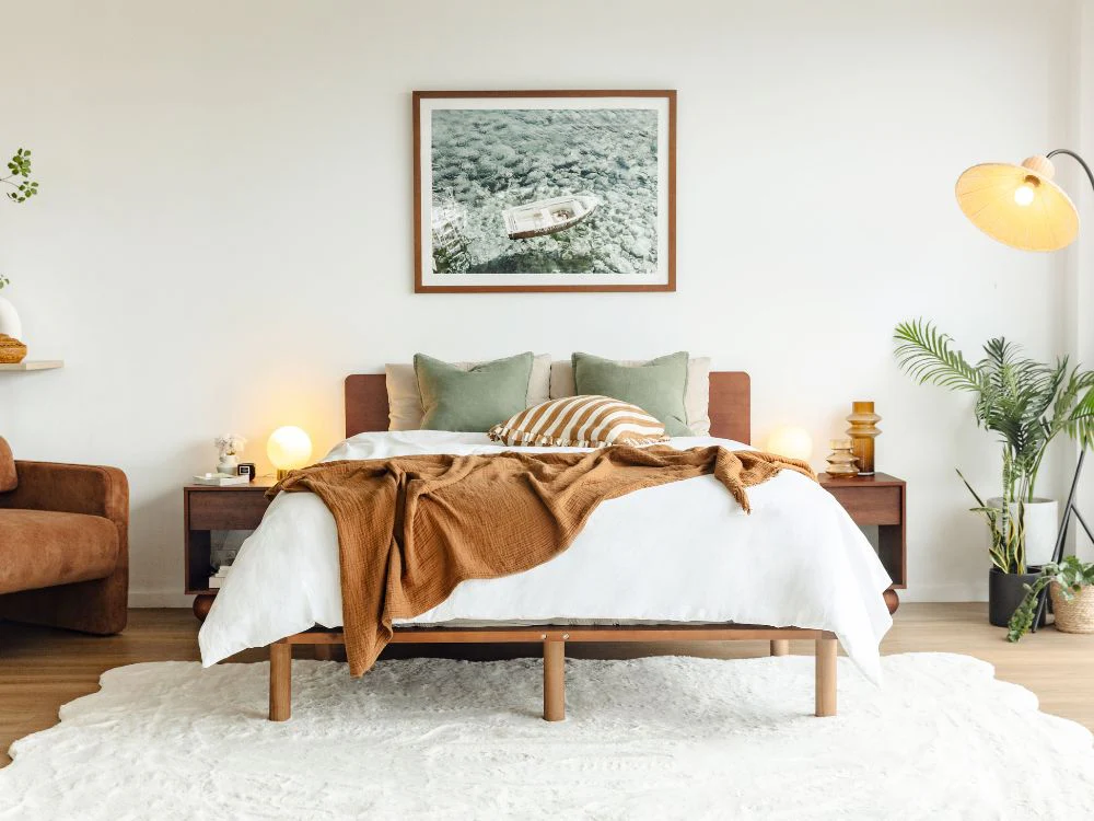 Cali Bed Frame in Walnut - Image 4
