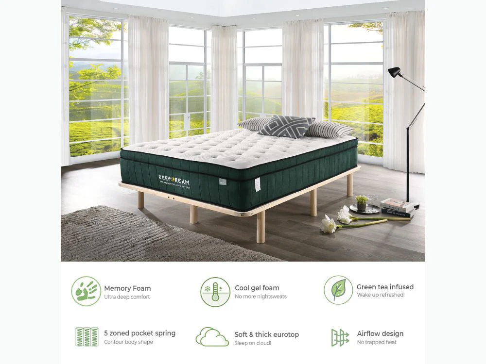 Deep Dream Green Tea Mattress - Image 20