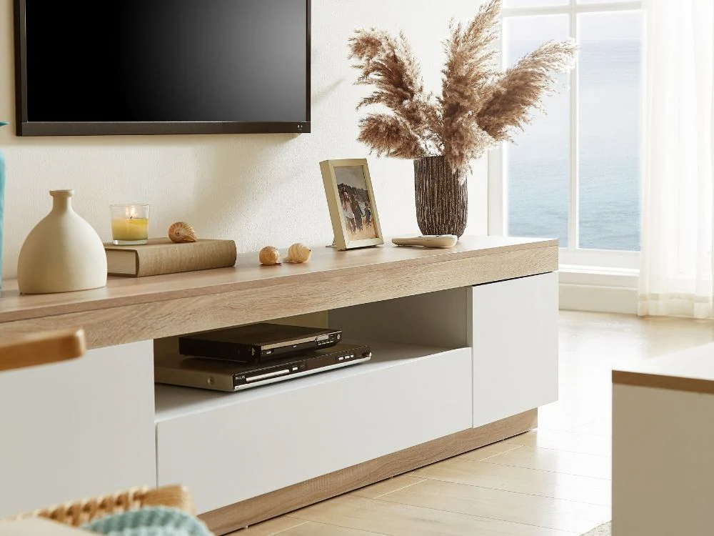 Cuppa 180cm Wooden Lowline TV Unit - Image 5