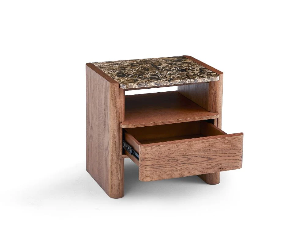 Hank Bedside Table - Walnut - Image 9