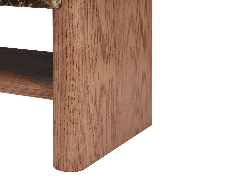 Hank Marble Coffee Table - Walnut - Image 12