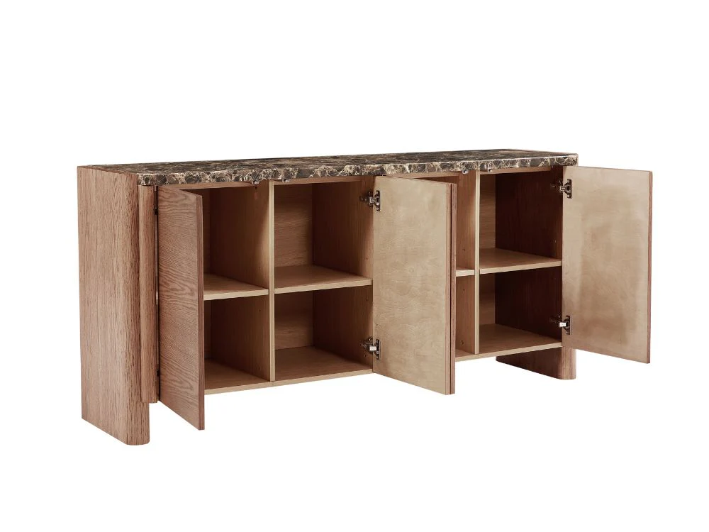 Hank Marble Sideboard - Walnut - Image 17