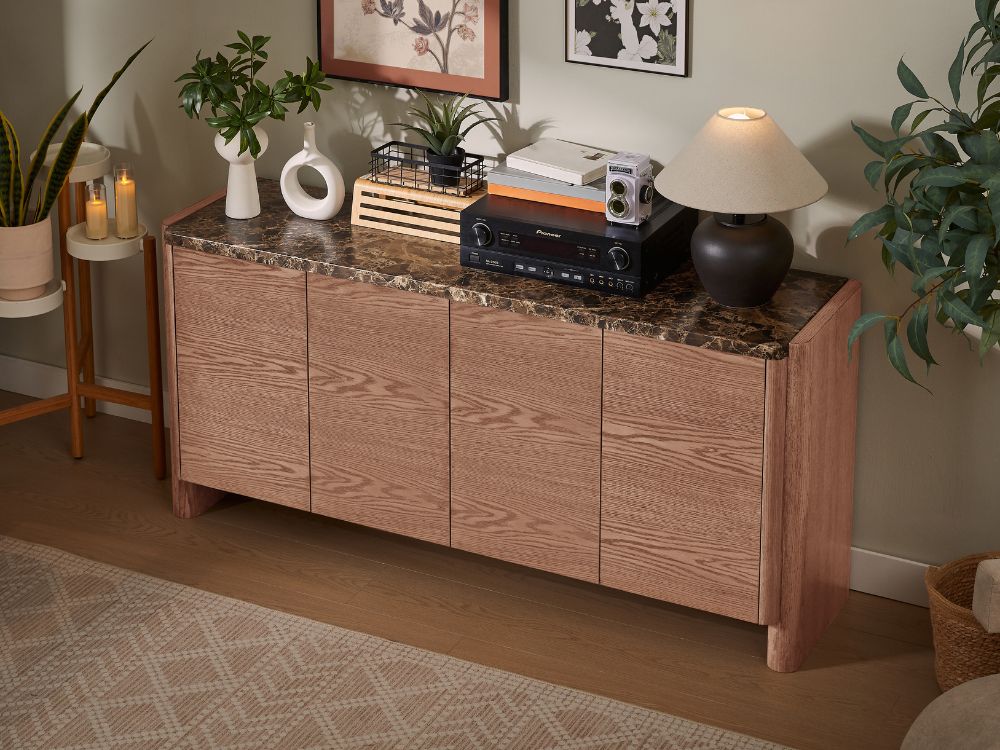 Hank Marble Sideboard - Walnut - Image 6