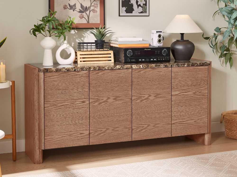 Hank Marble Sideboard - Walnut - Image 8